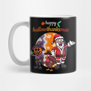 Happy HallowThanksMas Mug